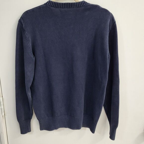 TUCKERNUCK Navy Blue Stone Washed Cotton Anne Crewneck Sweater Womens XS - Picture 6 of 7